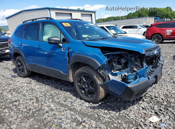 JF2SKAMC7PH407467 2023 SUBARU FORESTER Blue Передня права чверть