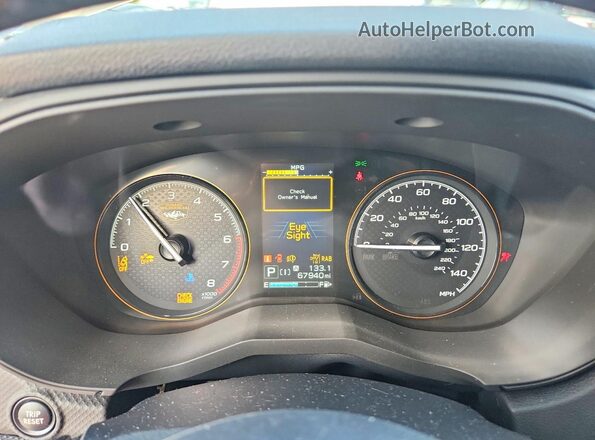 JF2SKAMC8PH511935 2023 SUBARU FORESTER Green Սարքավորումների վահանակի տեսք