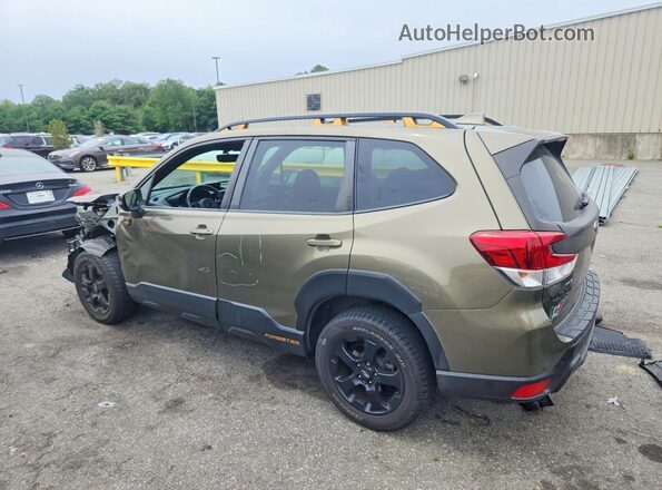 JF2SKAMCXNH436913 2022 SUBARU FORESTER Green Trasero izquierdo