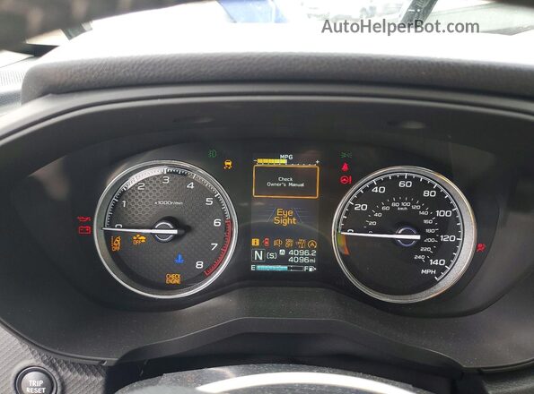 JF2SKAMCXRH404372 2024 SUBARU FORESTER White Widok zestawu wskaźników
