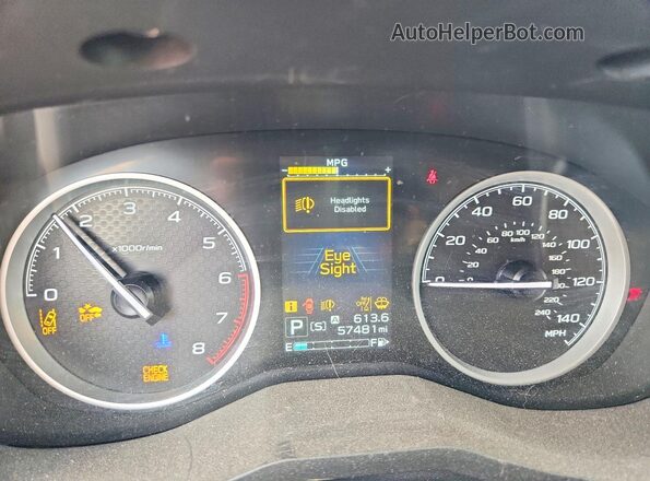 JF2SKANC9PH446186 2023 SUBARU FORESTER Green Вид щитка приладів