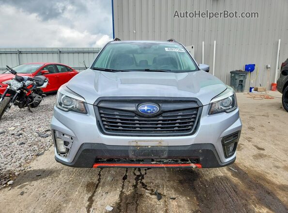 JF2SKAPC0KH416791 2019 SUBARU FORESTER Серебряный Вид спереди