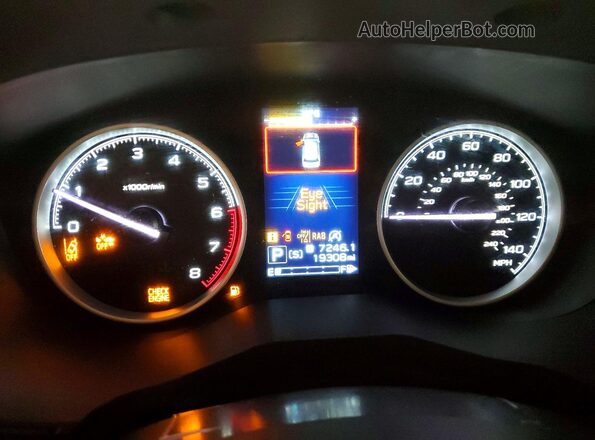 JF2SKAPC0NH472413 2022 SUBARU FORESTER Gray Instrument cluster view