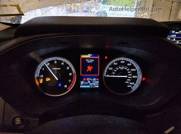 JF2SKAPC2NH435427 2022 SUBARU FORESTER Silver ხელსაწყოთა პანელის ხედი