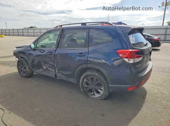 JF2SKAPC3KH467430 2019 SUBARU FORESTER Blue უკანა მარცხენა