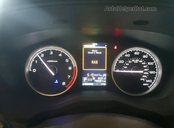 JF2SKAPC3NH522074 2022 SUBARU FORESTER Gray Widok zestawu wskaźników