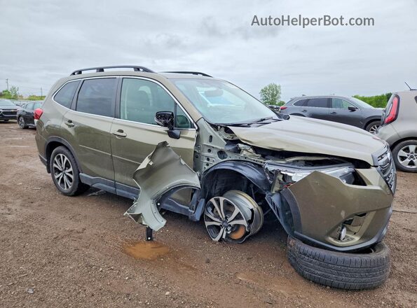 JF2SKAPC4PH527125 2023 SUBARU FORESTER Green Передня права чверть