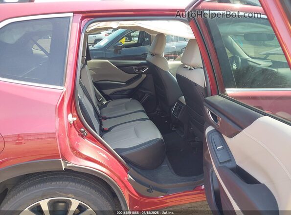 JF2SKAPC5NH481981 2022 SUBARU FORESTER Maroon VIN კოდის სტიკერის ხედი