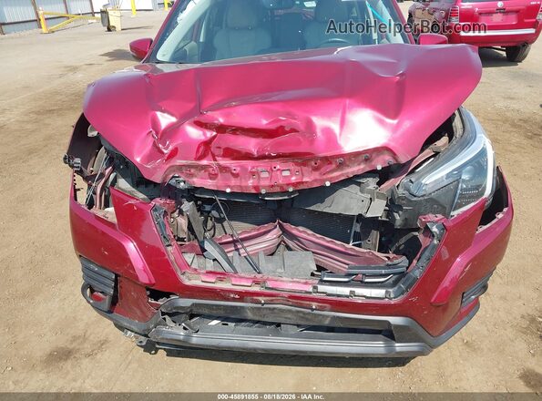 JF2SKAPC5NH481981 2022 SUBARU FORESTER Maroon წინა ხედი