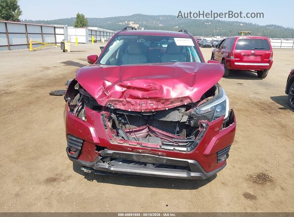 JF2SKAPC5NH481981 2022 SUBARU FORESTER Maroon უკანა სალონის ხედი
