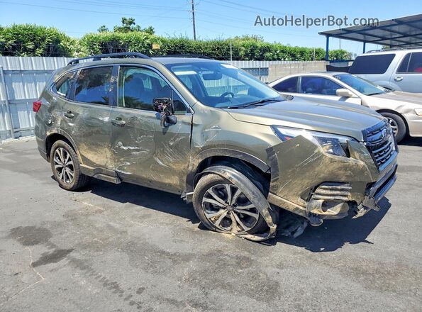 JF2SKAPC5PH503562 2023 SUBARU FORESTER Зеленый Передняя правая четверть