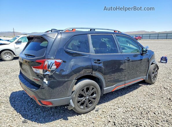 JF2SKAPC6KH583382 2019 SUBARU FORESTER Black Tył prawy