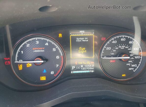 JF2SKAPC6KH583382 2019 SUBARU FORESTER Black Widok zestawu wskaźników