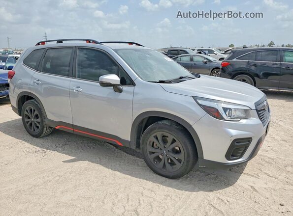 JF2SKAPC7KH557874 2019 SUBARU FORESTER Gray Передня права чверть
