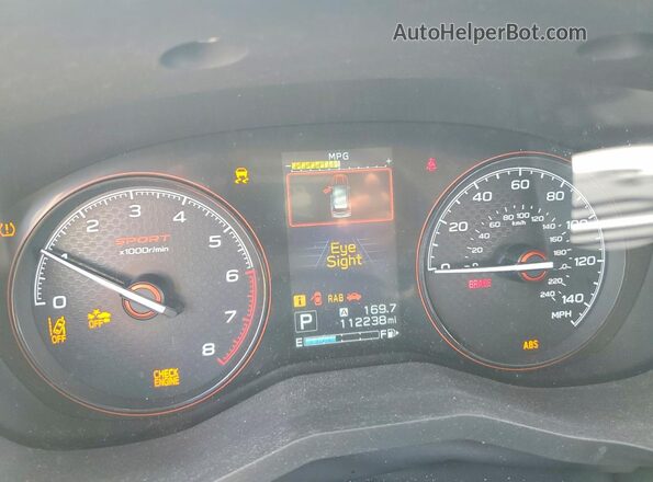 JF2SKAPC7KH557874 2019 SUBARU FORESTER Gray Вид щитка приладів