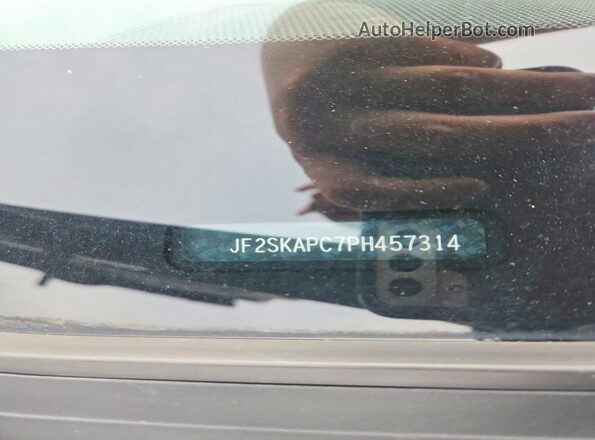 JF2SKAPC7PH457314 2023 SUBARU FORESTER Black Вид наклейки з VIN-кодом