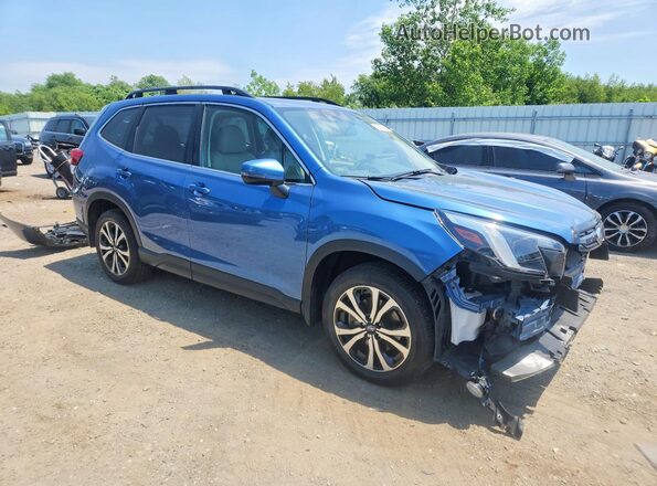 JF2SKAPC8NH524869 2022 SUBARU FORESTER Blue Front right