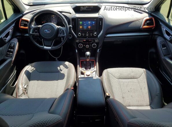JF2SKAPC9KH492445 2019 SUBARU FORESTER Gray Առջևի վահանակի տեսք