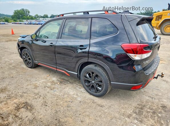 JF2SKAPCXKH474536 2019 SUBARU FORESTER Black უკანა მარცხენა