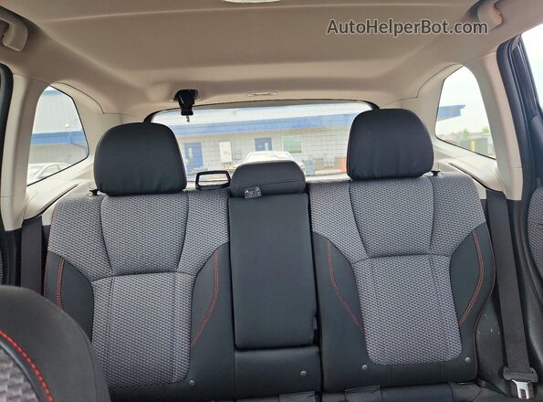 JF2SKAPCXKH474536 2019 SUBARU FORESTER Black უკანა სავარძლების ხედი