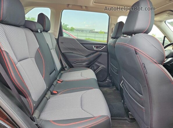 JF2SKAPCXKH474536 2019 SUBARU FORESTER Black უკანა სალონის ხედი
