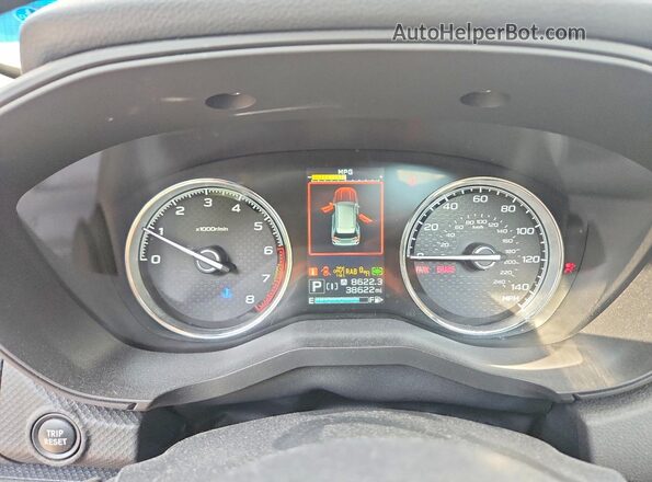 JF2SKARC1NH470456 2022 SUBARU FORESTER Gray Вид щитка приладів