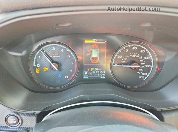 JF2SKARC2MH473607 2021 SUBARU FORESTER Silver ხელსაწყოთა პანელის ხედი