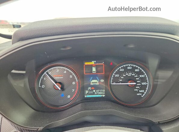 JF2SKARC3MH506338 2021 SUBARU FORESTER Gray Widok zestawu wskaźników