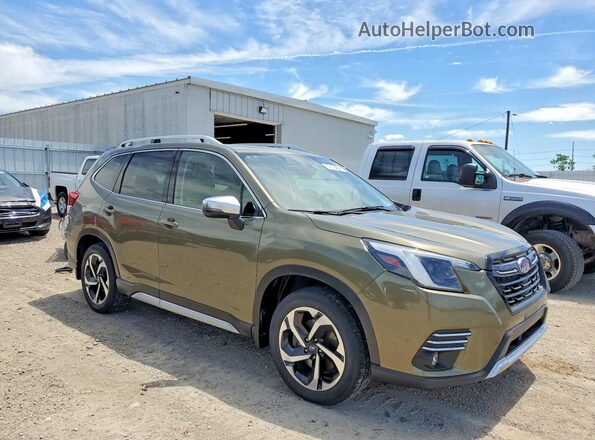 JF2SKARC4NH478292 2022 SUBARU FORESTER Зеленый Передняя правая четверть