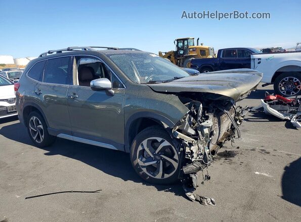 JF2SKARC5NH439646 2022 SUBARU FORESTER Green Przód prawy