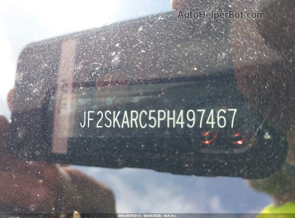 JF2SKARC5PH497467 2023 SUBARU FORESTER Gray უკანა სალონის ხედი
