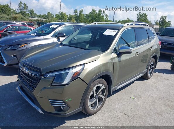 JF2SKARC7NH458313 2022 SUBARU FORESTER Зеленый Передняя левая четверть