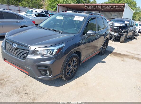 JF2SKARC9LH558104 2020 SUBARU FORESTER Black Vista tres cuartos delantera izquierda