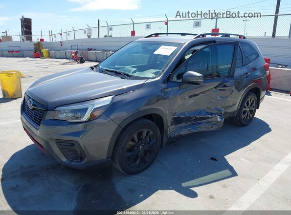 JF2SKARC9MH479470 2021 SUBARU FORESTER Gray Передня ліва чверть