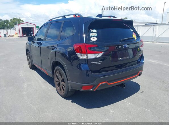 JF2SKARC9MH575423 2021 SUBARU FORESTER Синий Задняя левая четверть