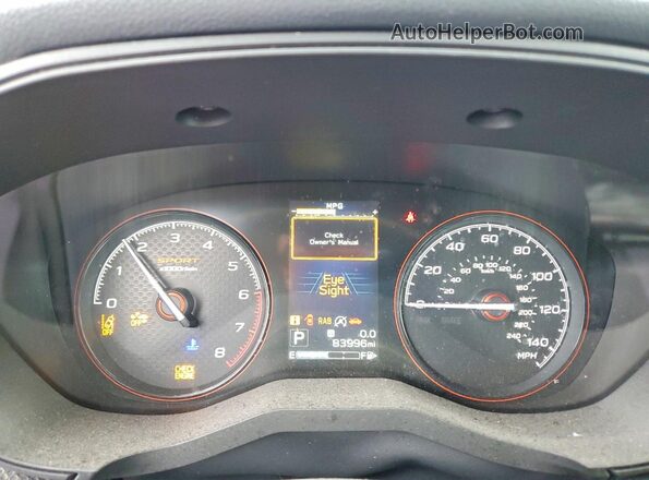 JF2SKARCXLH487155 2020 SUBARU FORESTER Blue Սարքավորումների վահանակի տեսք