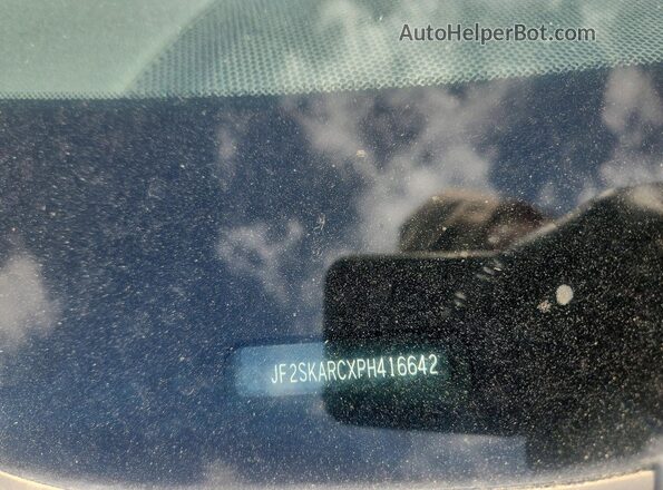 JF2SKARCXPH416642 2023 SUBARU FORESTER Charcoal Vista de la etiqueta del VIN