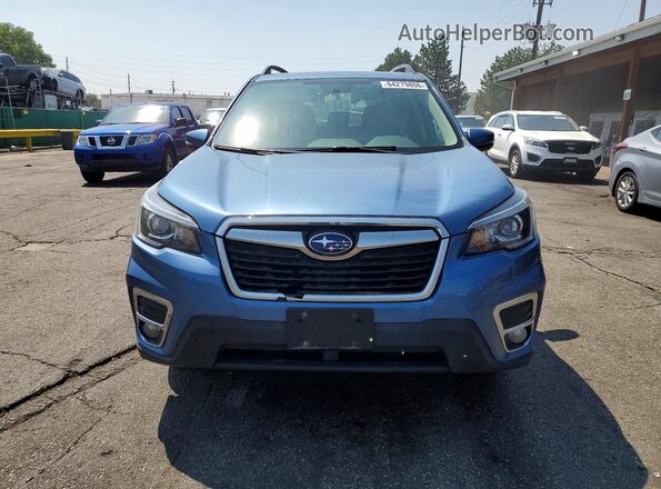 JF2SKASC0KH419052 2019 SUBARU FORESTER Blue Front view