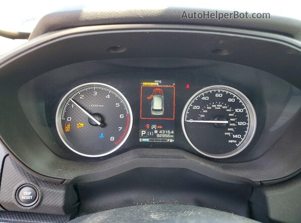 JF2SKASC0KH419052 2019 SUBARU FORESTER Blue Instrument cluster view