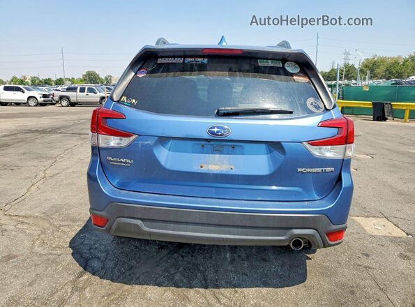 JF2SKASC0KH419052 2019 SUBARU FORESTER Blue Rear view
