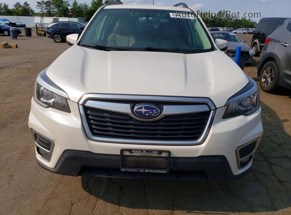 JF2SKASC0KH470504 2019 SUBARU FORESTER White Դիմացի տեսք