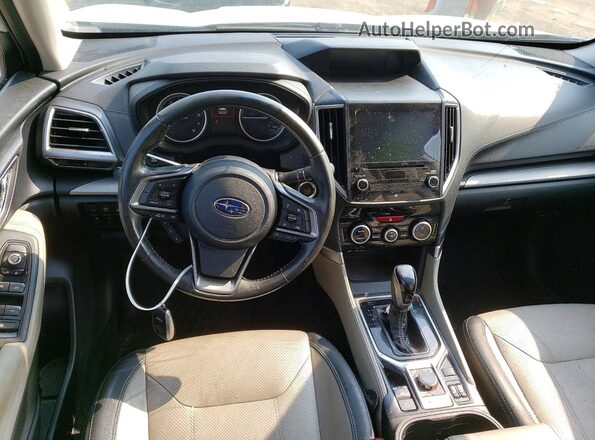 JF2SKASC0KH470504 2019 SUBARU FORESTER White Առջևի վահանակի տեսք