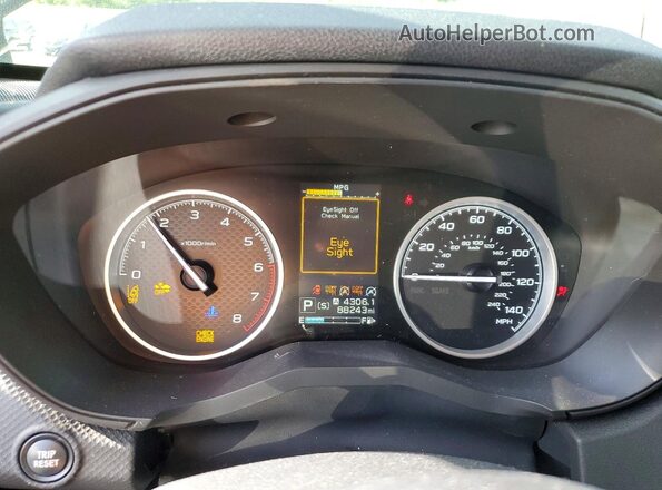 JF2SKASC3LH551918 2020 SUBARU FORESTER Black Widok zestawu wskaźników