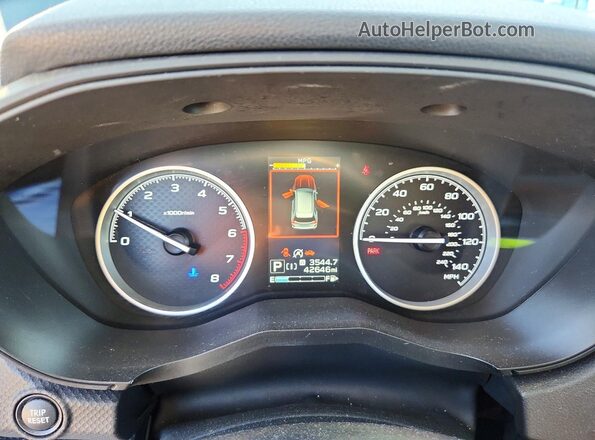 JF2SKASC4KH506310 2019 SUBARU FORESTER Charcoal Instrument cluster view