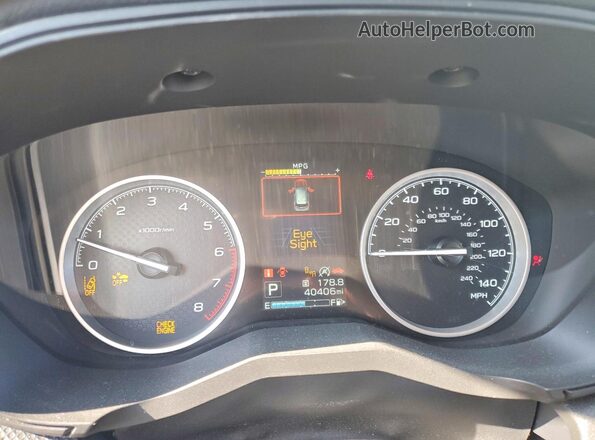 JF2SKASC4LH530480 2020 SUBARU FORESTER White Instrument cluster view