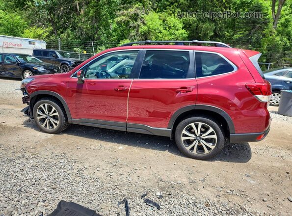 JF2SKASC4MH465292 2021 SUBARU FORESTER Red Trasero izquierdo