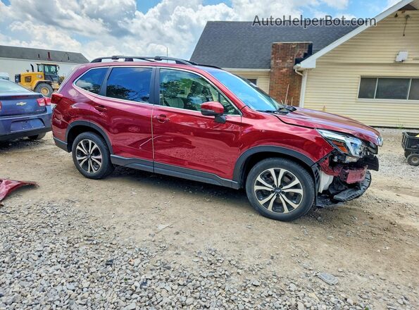 JF2SKASC4MH465292 2021 SUBARU FORESTER Red Delantero derecho