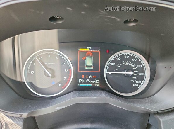 JF2SKASC5KH460714 2019 SUBARU FORESTER Серебряный Вид щитка приборов