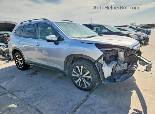 JF2SKASC5KH460714 2019 SUBARU FORESTER Серебряный Передняя правая четверть