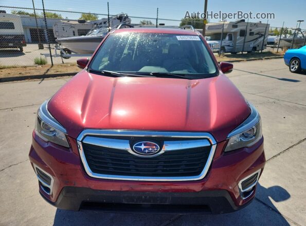 JF2SKASC6LH515494 2020 SUBARU FORESTER Red წინა ხედი